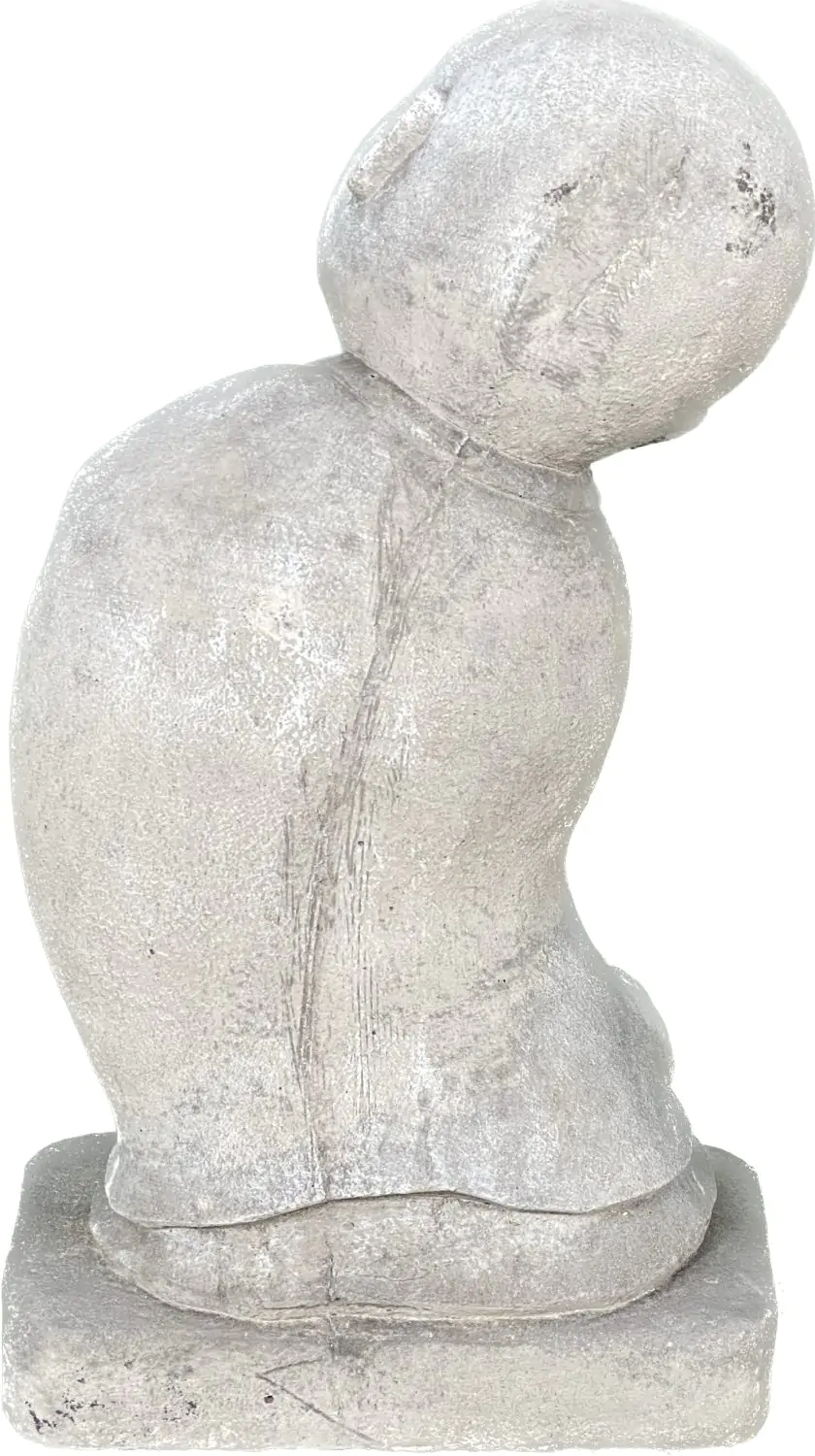  Product image 6 of the product “Ling - Monk, standing, bent sideways, 35 cm H | cast stone ”
